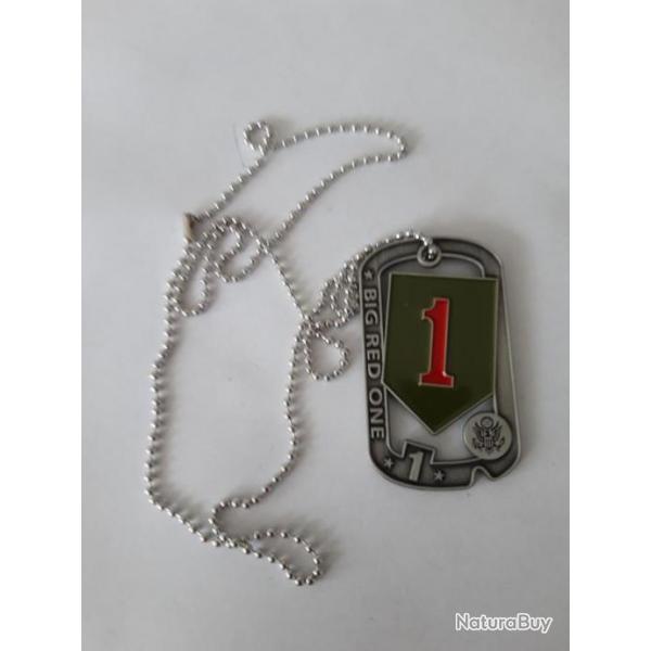 DOG-TAG  COMMEMORATIF "BIG RED ONE"