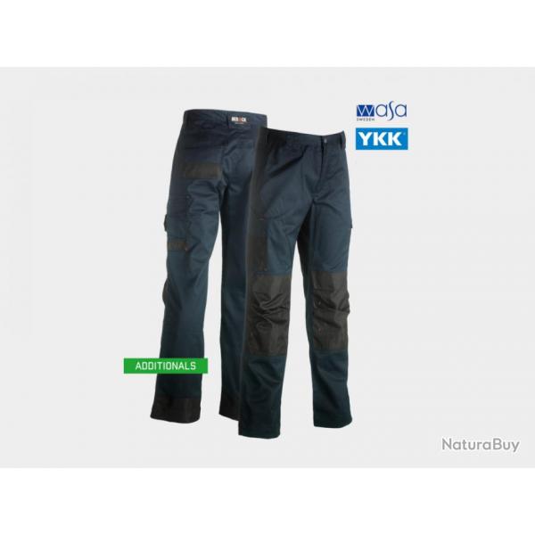 Pantalon de travail HEROCK Mars 50 Noir / Bleu marine