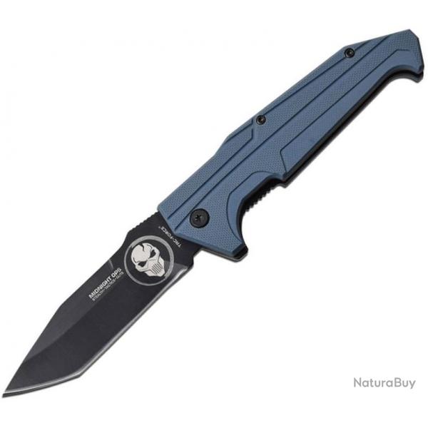 Couteau Pliant  Linerlock Bleu Manche G10 Ouverture Assiste TF1009GY071