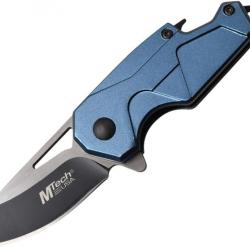 Couteau Pliant  Linerlock Bleu Manche aluminium Ouverture Assistée MTA1147BL07