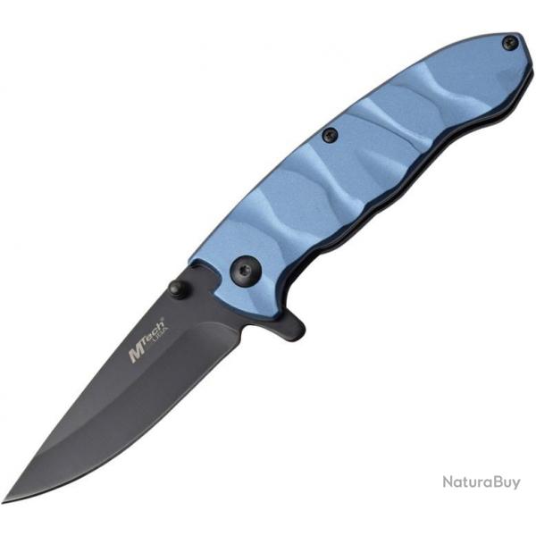 Couteau Pliant  Linerlock Blue Manche aluminium Ouverture Assiste MTA1145BL07