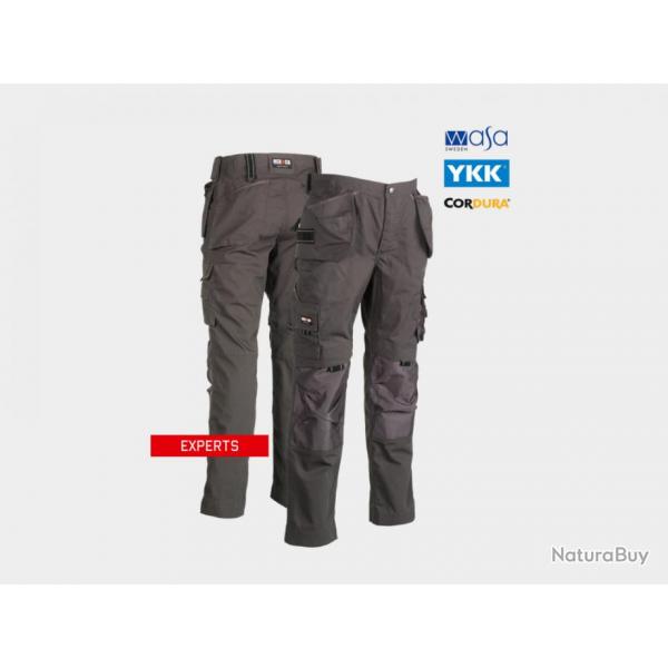 Pantalon de travail multipoches shortleg HEROCK Dagan Gris 48