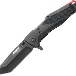 Couteau Pliant  Linerlock A / O Noir et Rouge  Manche en Aluminium Ouverture Assistée BC61121071
