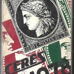 catalogue de timbres postes cérès 1978