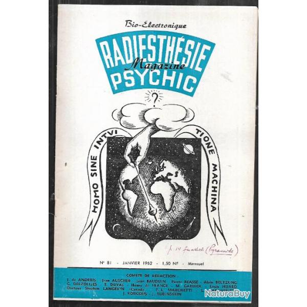 radiesthsie et psychic magazine n81 janvier 1962