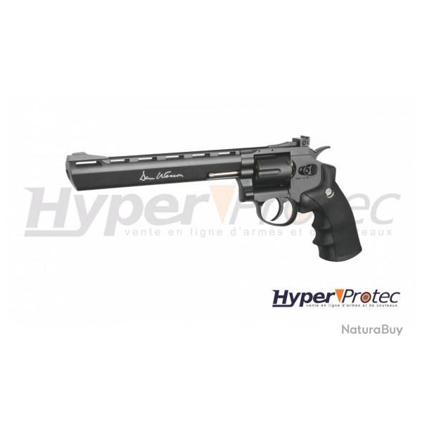 Revolver Dan Wesson noir 8 pouces - billes acier 4.5 mm