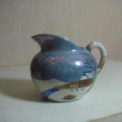 vase ancien petit pot japonais en porcelaine hauteur 7 cm