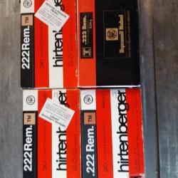Douilles Hirtenberger et RWS 222  Remington