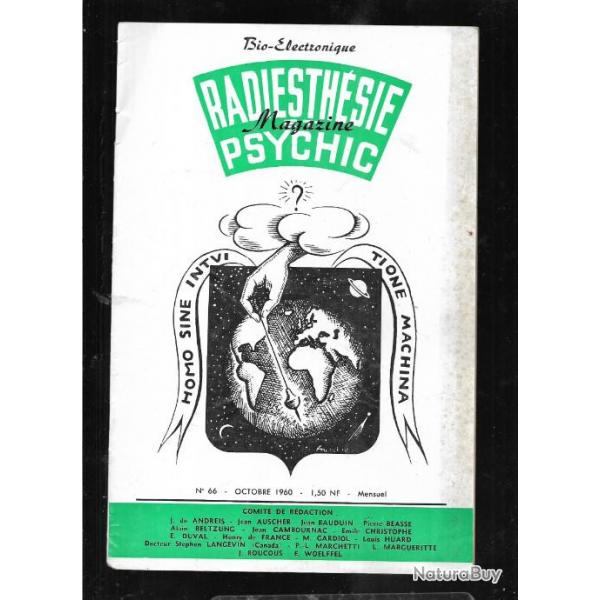 radiesthsie et psychic magazine n66 octobre 1960