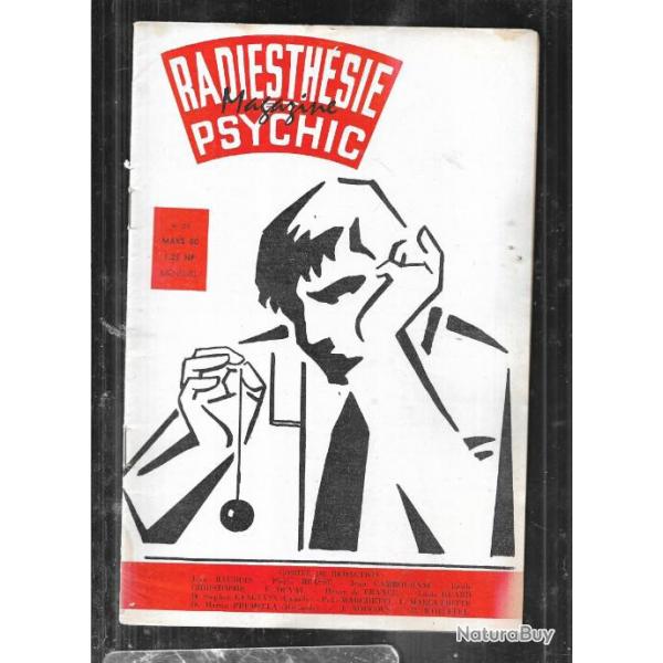 radiesthsie et psychic magazine n59 mars 1960 , magntisme, science des ondes, parapsychologie