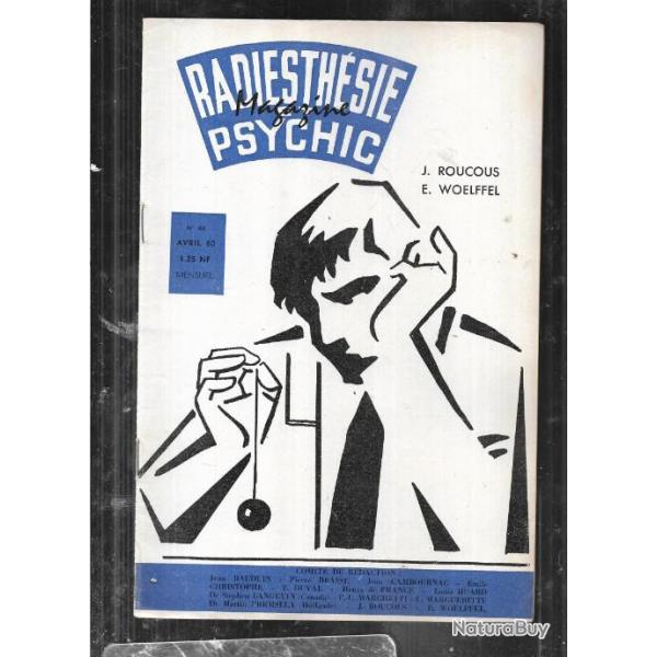 radiesthsie et psychic magazine n60 avril 1960 , magntisme, science des ondes, parapsychologie