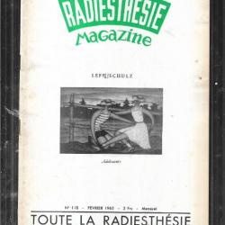 radiesthésie  magazine n°118 février 1965