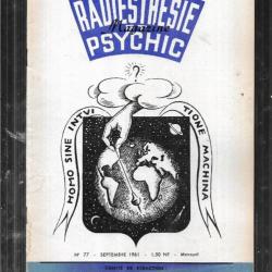 radiesthésie et psychic magazine n°77 septembre 1961 , magnétisme, science des ondes,