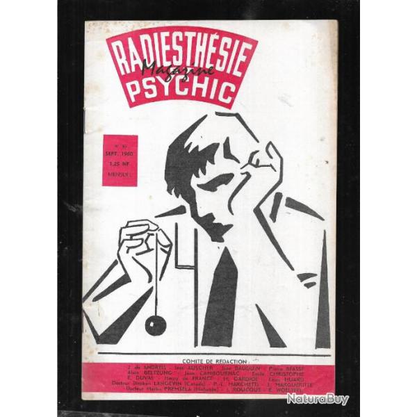 radiesthsie et psychic magazine n65 septembre 1960  , magntisme, science des ondes, parapsycho