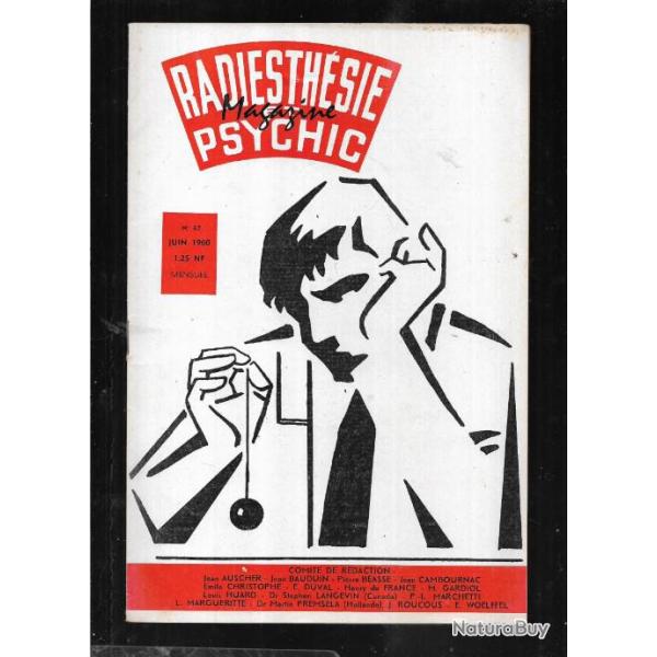 radiesthsie et psychic magazine n62 juin 1960 , magntisme, science des ondes, parapsycho