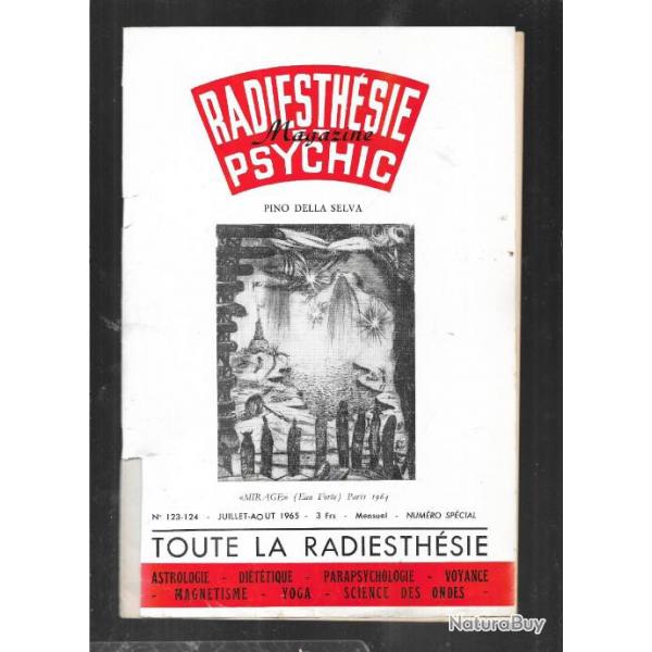 radiesthsie et psychic magazine n123-124 juillet aout 1965 , magntisme, science des ondes, para