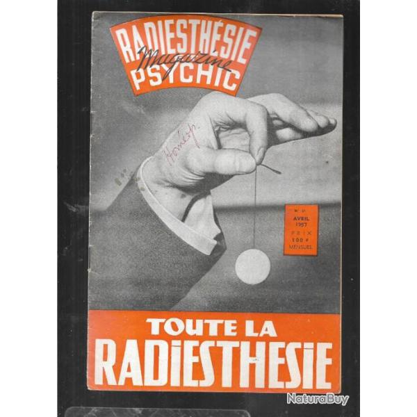radiesthsie et psychic magazine n31 avril 1957 , magntisme, science des ondes, para