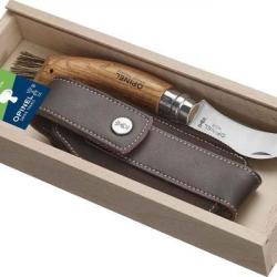 Coffret OPINEL - Lame inox N°8 Champignon - manche chêne