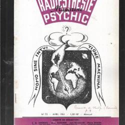radiesthésie et psychic magazine n°72 avril 1961 , magnétisme, science des ondes, para