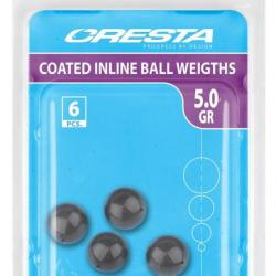 Cresta Coated Inline Ball Weights 6pcs 1