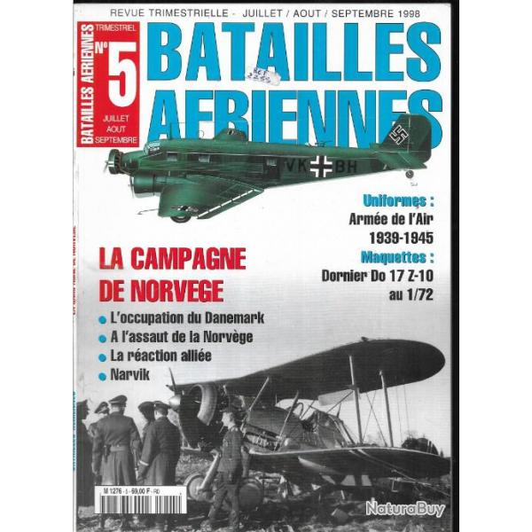 batailles ariennes n5 la campagne de norvge , uniformes arme de l'air 39-45 ,