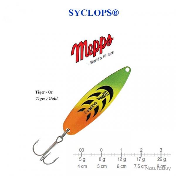 CUILLERS SYCLOPS MEPPS FABRICATION FRANCAISE Tiger 00 / 5 g