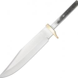 Lame de couteau en Acier inox garde en laiton Idéal pour le coutelier bricoleur BL00107