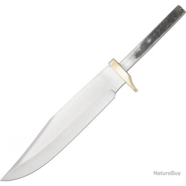 Lame de couteau en Acier inox garde en laiton Idal pour le coutelier bricoleur BL00107