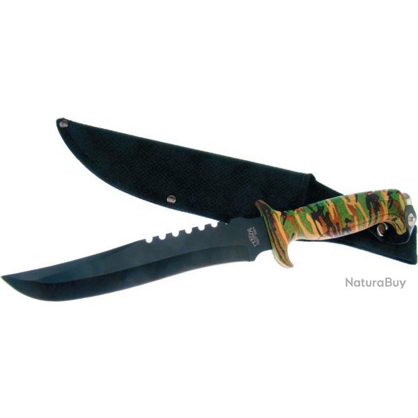 Couteau Bowie Jungle Manche Synthtique Camouflage F18434CA071