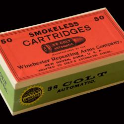 BOÎTE VIDE POUR 50 CARTOUCHES CAL. .38 ACP WINCHESTER (REPRODUCTION)