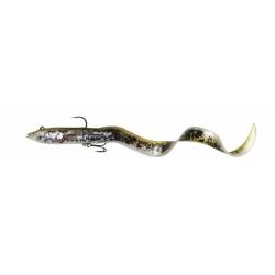 3D Real Eel 20cm 38gr monté Savage Gear Olive Pearl