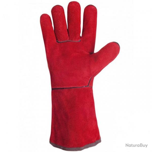 Gants soudeur fil aramide 51SIREP15KV SINGER Rouge 10