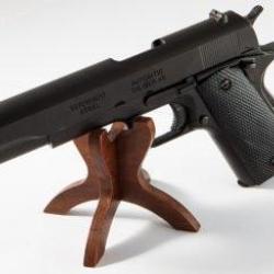 25   Réplique Pistolet  Mod 45 /1911 Noir plaquette  noir quadrillé