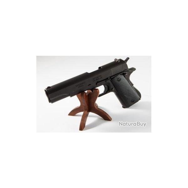 25   Rplique Pistolet  Mod 45 /1911 Noir plaquette  noir quadrill