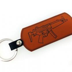 Porte-clés HK MP5 cuir