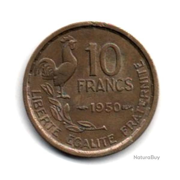 Pice de Monnaie France  10 francs Guiraud 1950