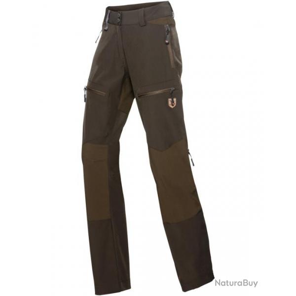 Pantalon de chasse lger femme Agile (Couleur: Brun/olive, Taille: 36)