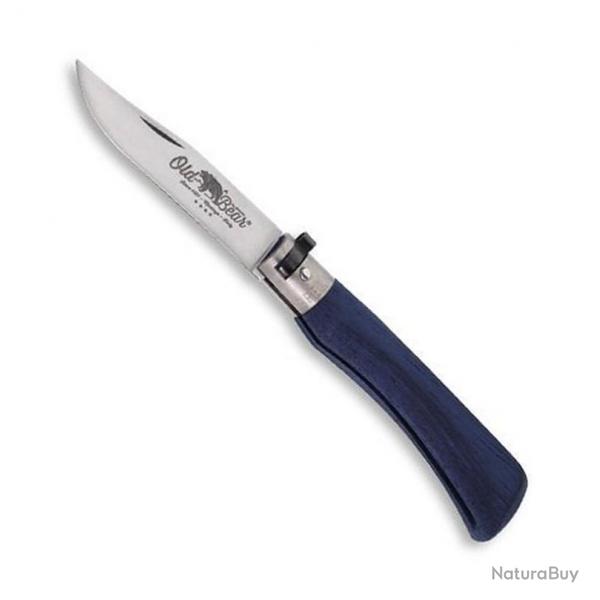 Couteau "Full Color" inox, Couleur bleu, Taille S [Old Bear]