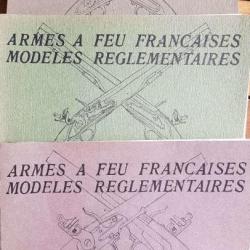 ARMES A FEU FRANÇAISES MODÈLES RÉGLEMENTAIRES 1717 . 1836". par Jean BOUDRIOT. 16 cahiers en 3 volum