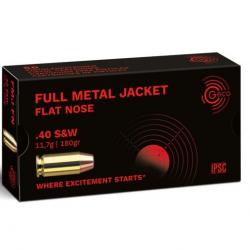 B- 50 CARTOUCHES GECO FMJ 180GR CALIBRE 40S&W