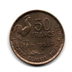 Pièce de Monnaie France  50 francs G. Guiraud 1953 Beaumont Le Roger