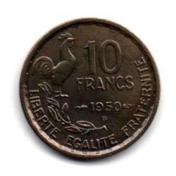 Pièce de Monnaie France  10 francs Guiraud 1950 Beaumont-Le-Roger