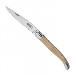 Couteau Laguiole "Antan" 2 mitres 12 cm, Manche châtaignier [Arbalète G. David]