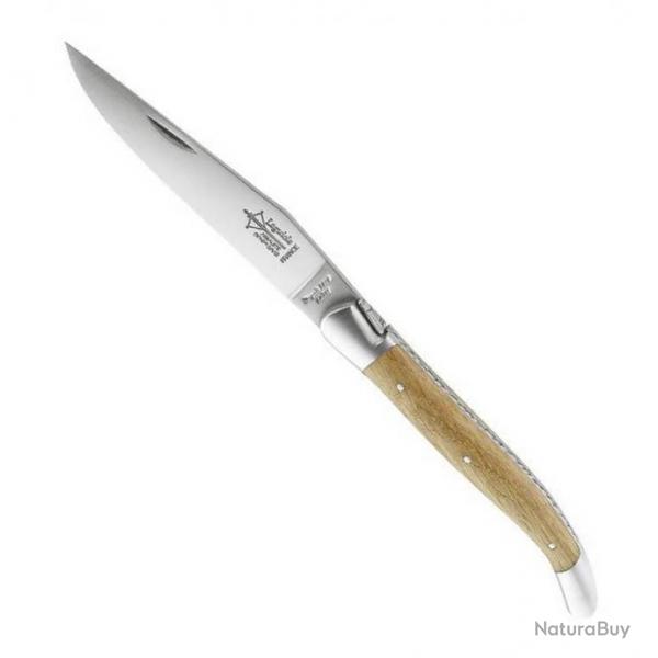 Couteau Laguiole "Antan" 2 mitres 12 cm, Manche chne de barrique [Arbalte G. David]