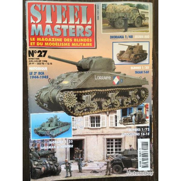 Magazine STEEL MASTERS blinds et modlisme militaire N27