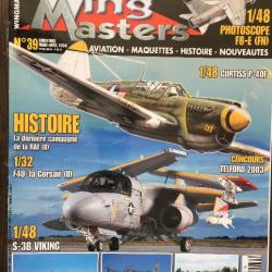 Magazine WING MASTERS Aviation- Maquettes- Histoire N°39