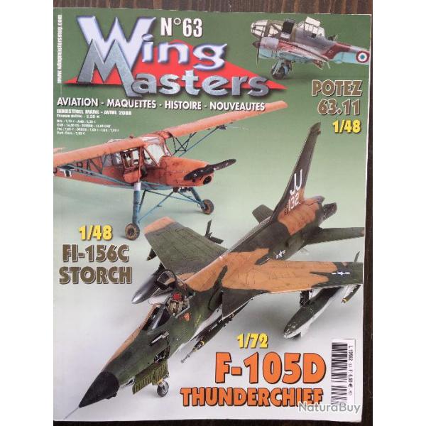 Magazine WING MASTERS Aviation- Maquettes- Histoire N63
