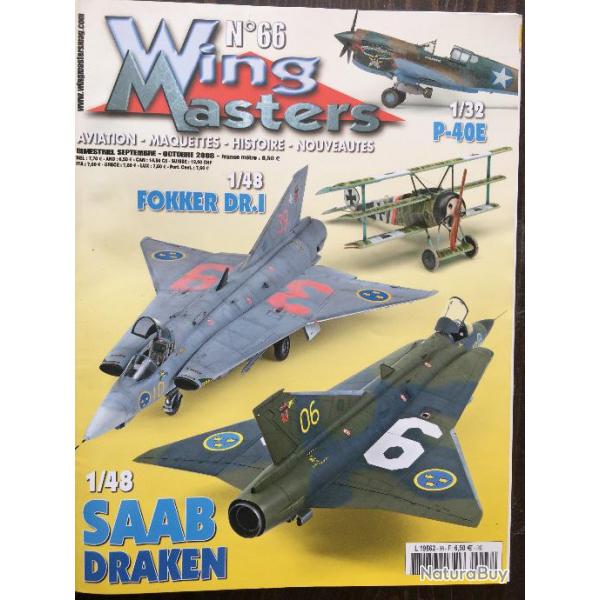 Magazine WING MASTERS Aviation- Maquettes- Histoire N66