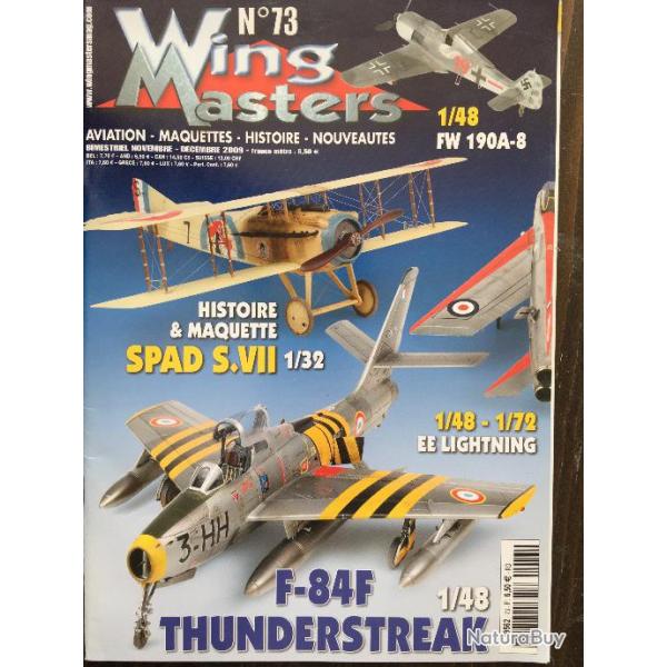 Magazine WING MASTERS Aviation- Maquettes- Histoire N73