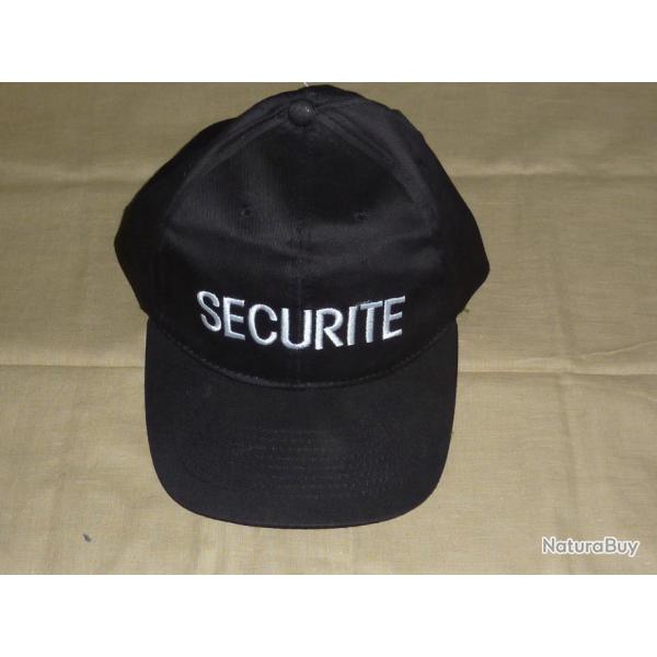 casquette agent de securite